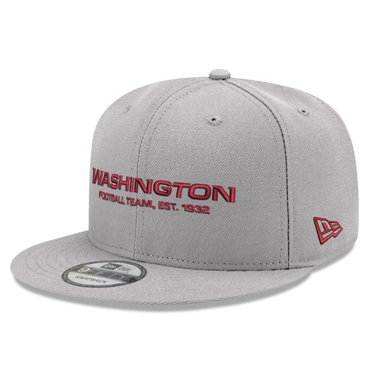 Washington Football Team New Era Secondary Logo 9FIFTY Snapback Hat = Gray/Maroon