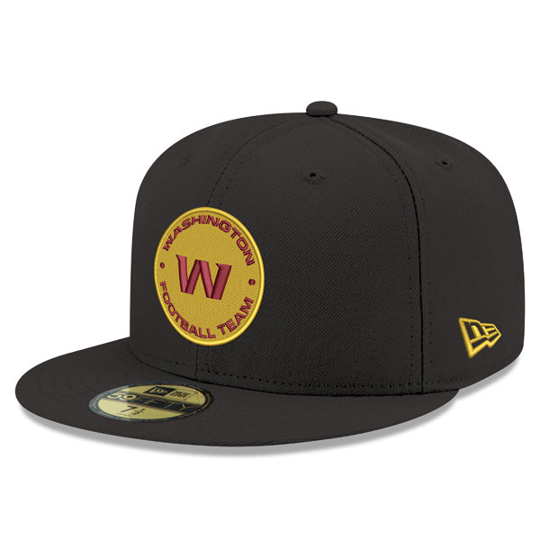 Washington Football Team New Era Primary Logo 59Fifty Fitted Hat - Black/Yellow/Maroon