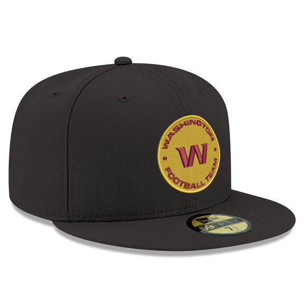 Washington Football Team New Era Primary Logo 59Fifty Fitted Hat - Black/Yellow/Maroon