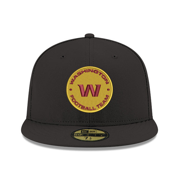 Washington Football Team New Era Primary Logo 59Fifty Fitted Hat - Black/Yellow/Maroon