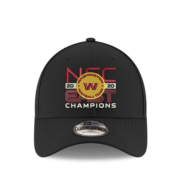 Washington Football Team New Era 2020 NFC East Division Champions 9Forty Adjustable Hat - Black
