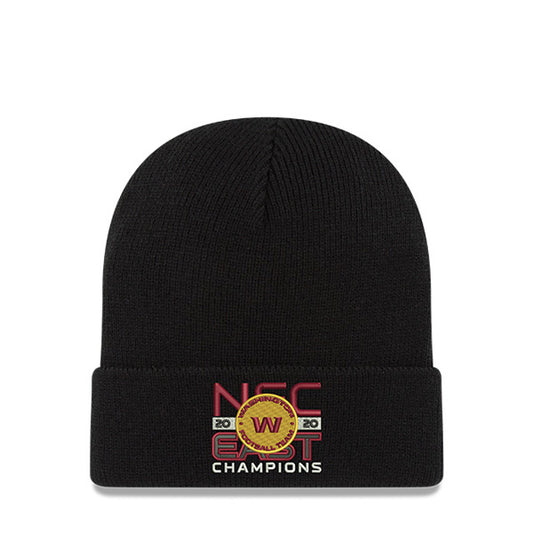 Washington Football Team New Era 2020 NFC East Division Champions Knit Cuffed Hat - Black