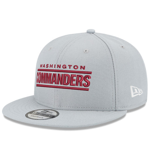 Washington Commanders New Era WORD MARK 9Fifty Snapback Adjustable Hat - Gray