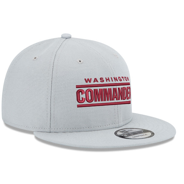 Washington Commanders New Era WORD MARK 9Fifty Snapback Adjustable Hat - Gray