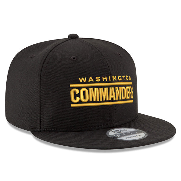 Washington Commanders New Era WORD MARK 9Fifty Snapback Adjustable Hat - Black