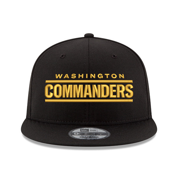 Washington Commanders New Era WORD MARK 9Fifty Snapback Adjustable Hat - Black