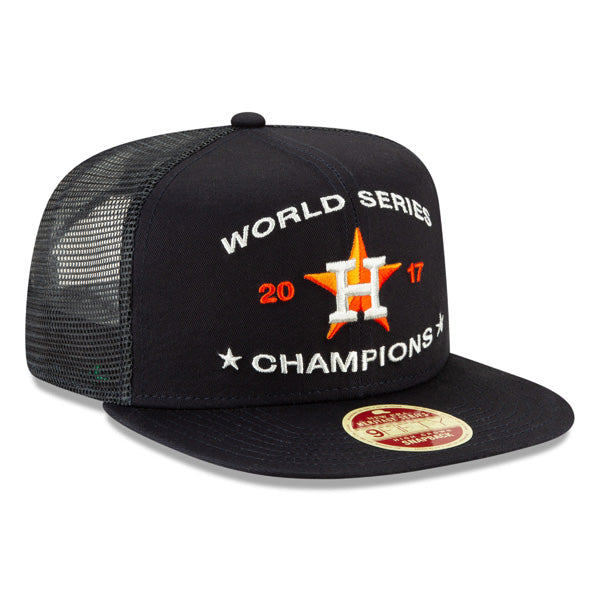 Houston Astros New Era Vintage Trucker Champions Series 9Fifty Snapback Mesh Hat - Navy