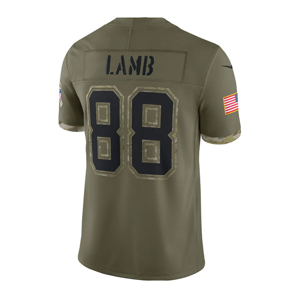 CeeDee Lamb Dallas Cowboys Nike 2022 Salute To Service Limited Jersey - Olive