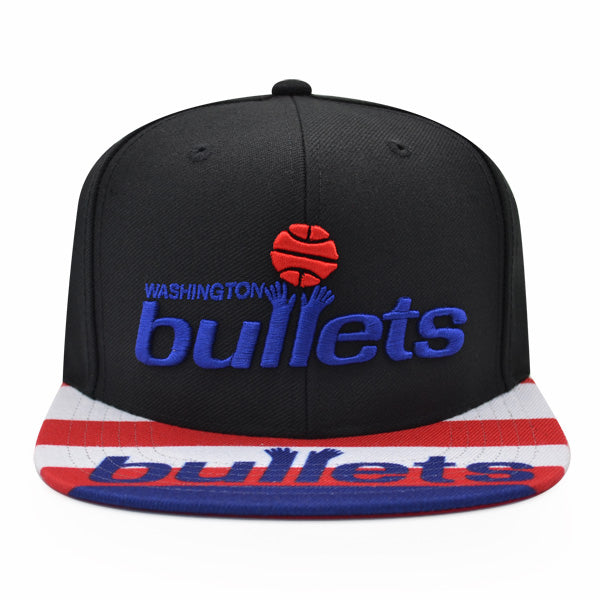 Washington Bullets Mitchell & Ness SWINGMAN POP Snapback Hat - Black