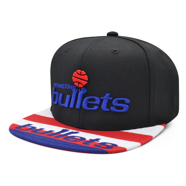 Washington Bullets Mitchell & Ness SWINGMAN POP Snapback Hat - Black ...