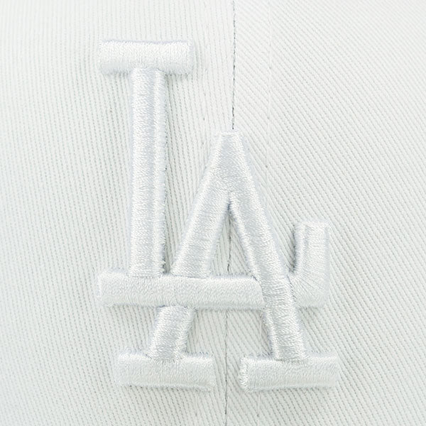 Los Angeles Dodgers WOW White on White FITTED 59Fifty New Era MLB Hat