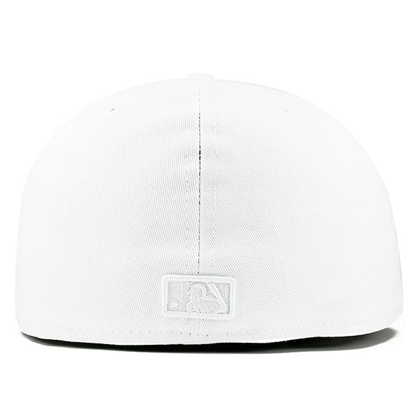 Los Angeles Dodgers WOW White on White FITTED 59Fifty New Era MLB Hat