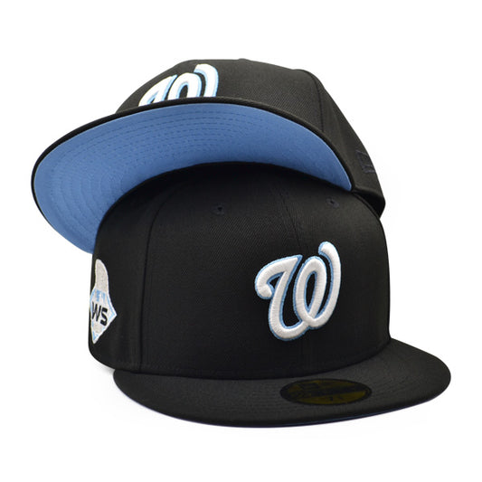 Washington Nationals ICY 2019 World Series Exclusive New Era 59Fifty Fitted Hat - Black/Sky