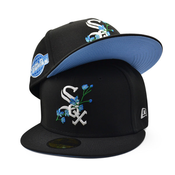 Chicago White Sox 2005 World Series BLOOM Exclusive  New Era 59Fifty Fitted Hat - Black/Sky