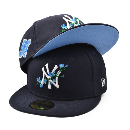New York Yankees 1996 World Series BLOOM Exclusive  New Era 59Fifty Fitted Hat - Navy/Sky Bottom