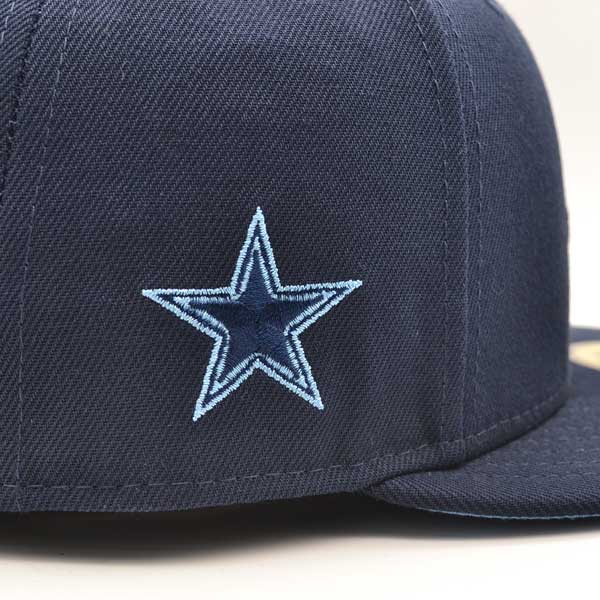 Dallas Cowboys RETRO JOE Exclusive New Era 59Fifty Fitted NFL Hat - Navy/Sky Bottom