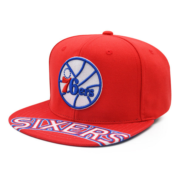 Philadelphia 76ers Mitchell & Ness SWINGMAN POP Snapback Hat - Red