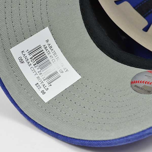 Kansas City Royals ABATE 47 CLEAN UP Mini Logo STRAPBACK MLB Hat