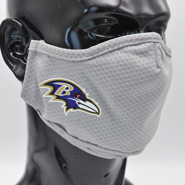Baltimore Ravens New Era Adult NFL On-Field Face Covering Mask - Gray