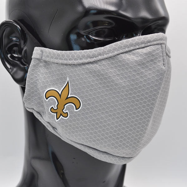 New Orleans Saints New Era Adult NFL On-Field Face Covering Mask - Gray