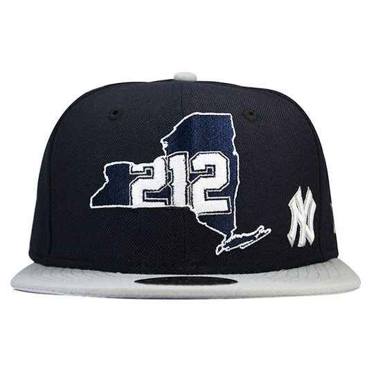 New York Yankees 212 AREA CODE State Fitted 59Fifty New Era MLB Hat