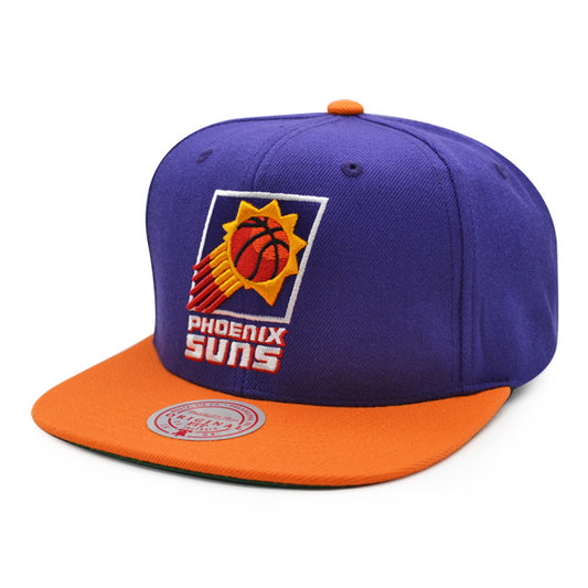 Phoenix Suns Mitchell & Ness CLASSIC 2Tone Snapback Hat - Purple/Orange