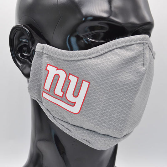 New York Giants New Era Adult NFL On-Field Face Covering Mask - Gray