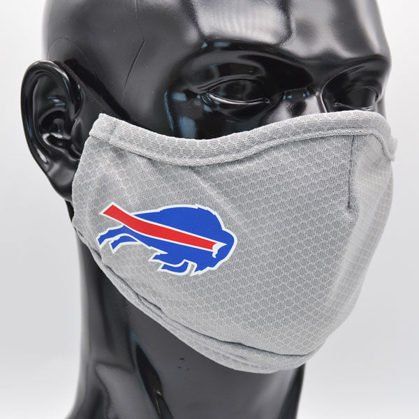 Buffalo Bills New Era Adult NFL On-Field Face Covering Mask - Gray