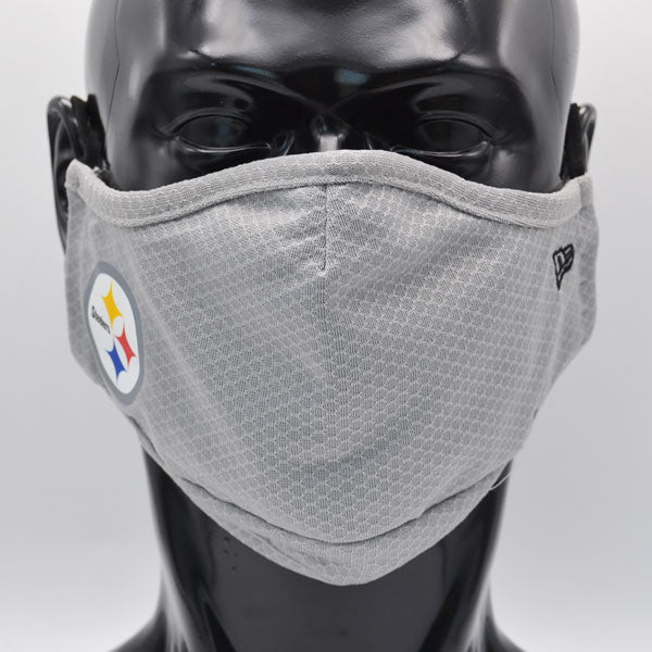 Pittsburgh Steelers New Era Adult NFL On-Field Face Covering Mask - Gray