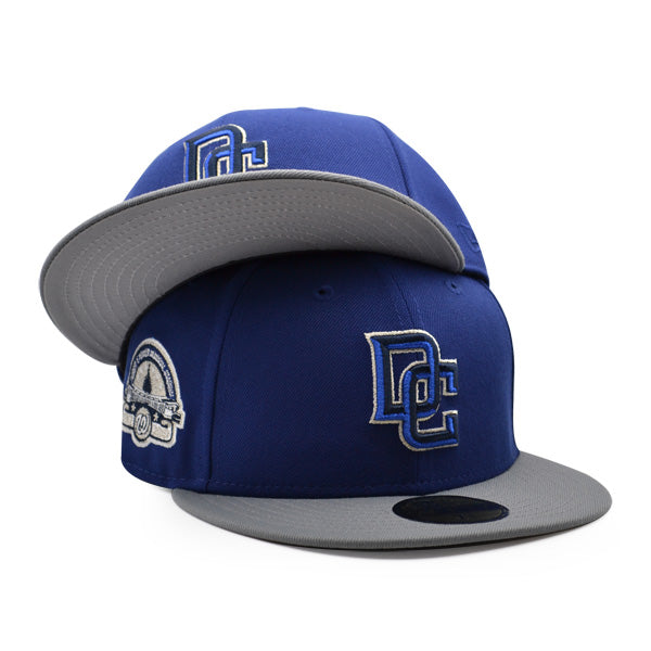 Washington Nationals RFK 45 Years Exclusive New Era 59Fifty Fitted Hat - Dark Royal/Silver
