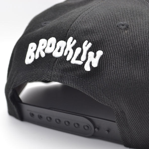 Brooklyn Nets Mitchell & Ness NBA CITY LOVE Snapback Hat - Black