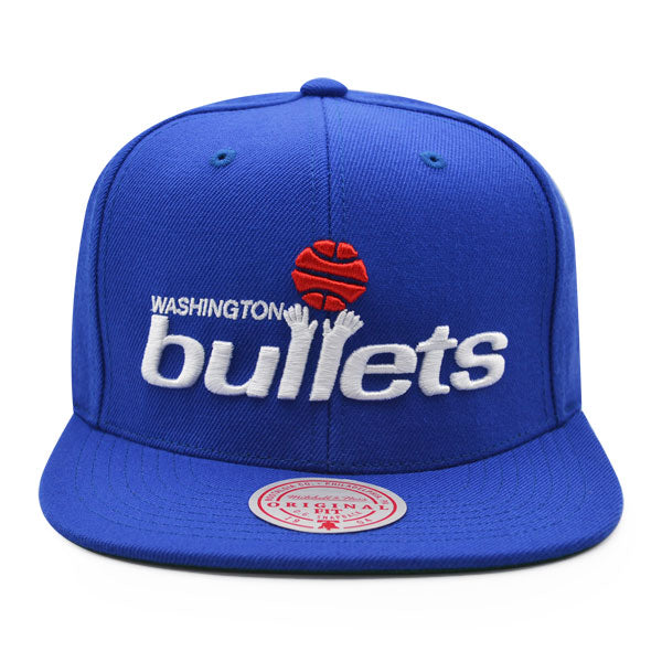 Washington Bullets Mitchell & Ness HWC TEAM GROUND Snapback Hat - Royal