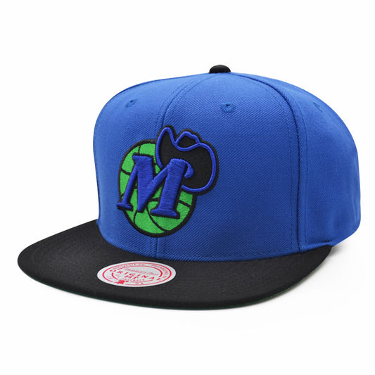 Dallas Mavericks Mitchell & Ness RELOAD Snapback NBA Hat - Royal/Black/Green