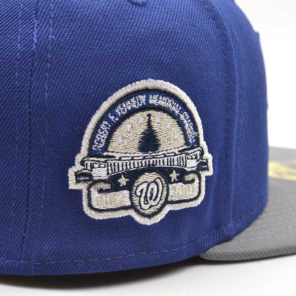 Washington Nationals RFK 45 Years Exclusive New Era 59Fifty Fitted Hat - Dark Royal/Silver