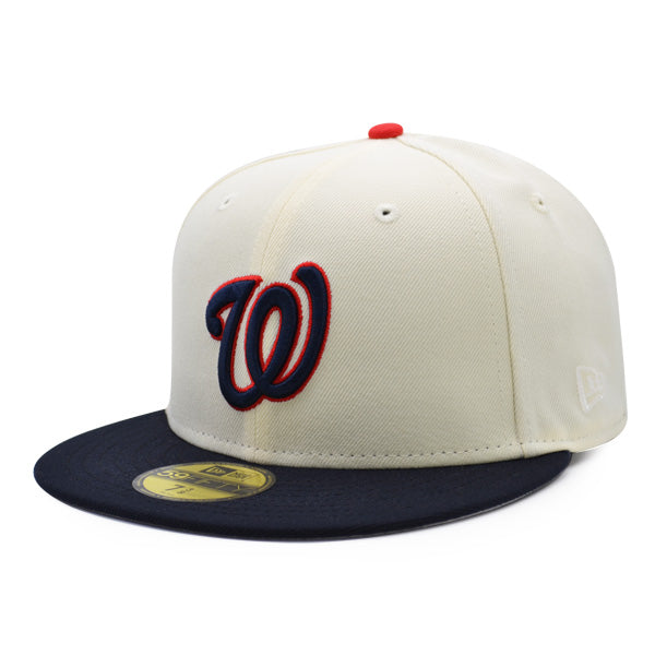 Washington Nationals RFK 45 Years Exclusive New Era 59Fifty Fitted Hat - Chrome/Navy