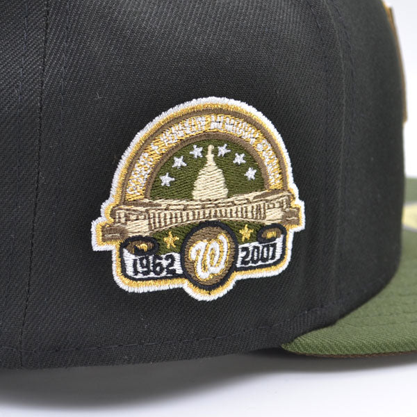 Washington Nationals RFK 45 Years Exclusive New Era 59Fifty Fitted Hat - Black/Olive