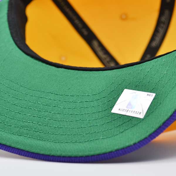 Los Angeles Lakers NBA Mitchell & Ness SHARKTOOTH Snapback Hat - Purple/Yellow