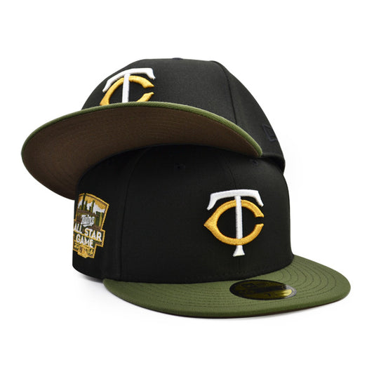 Minnesota Twins 2014 ALL-STAR GAME Exclusive New Era 59Fifty Fitted Hat - Black/Olive