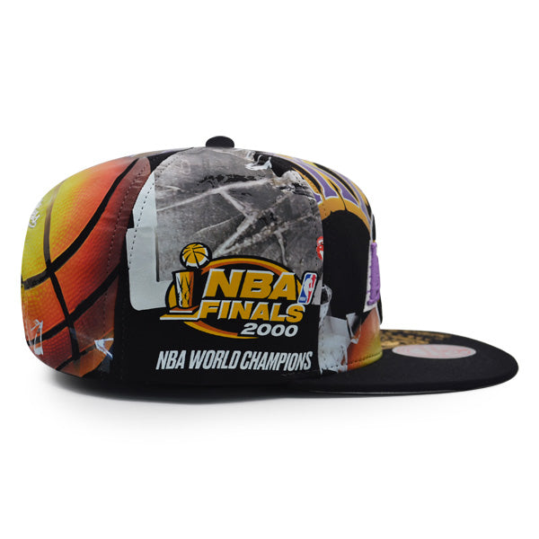 Los Angeles Lakers Mitchell & Ness SUPER REMIX Snapback Hat - Black/Yellow