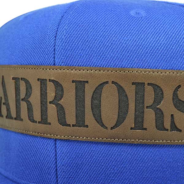Golden State Warriors LASER CUT LEATHER Snapback Mitchell & Ness NBA Hat