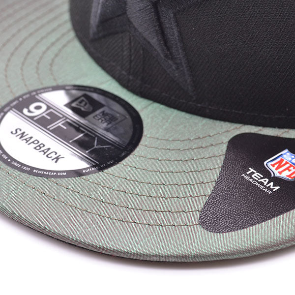 Dallas Cowboys New Era VISOR SHIFT Snapback Hat - Black/Green