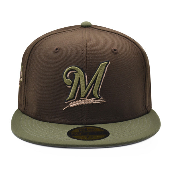 Milwaukee Brewers 2002 ALL-STAR GAME Exclusive New Era 59Fifty Fitted Hat – Brown/Olive/Gray Bottom