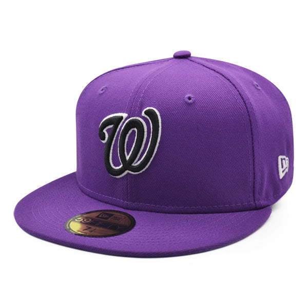 Washington Nationals 2019 WORLD SERIES CHAMPIONS Exclusive New Era GLOW 59Fifty Fitted Hat - Purple/Lavender Bottom