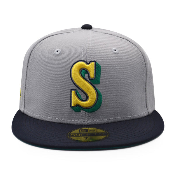 Seattle Mariners 30th ANNIVERSARY Exclusive New Era 59Fifty Fitted Hat – Gray/Navy/Teal Bottom