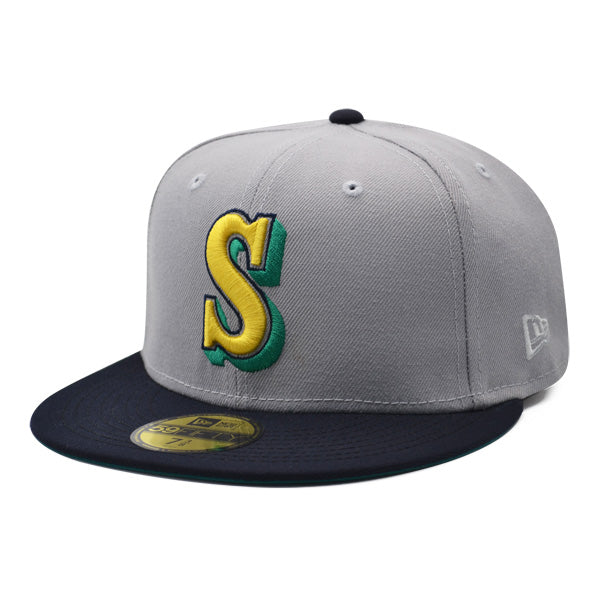 Seattle Mariners 30th ANNIVERSARY Exclusive New Era 59Fifty Fitted Hat – Gray/Navy/Teal Bottom
