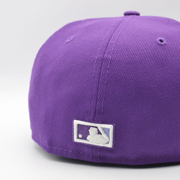 Washington Nationals 2019 WORLD SERIES CHAMPIONS Exclusive New Era GLOW 59Fifty Fitted Hat - Purple/Lavender Bottom