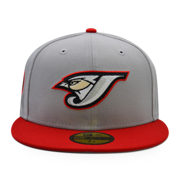 Toronto Blue Jays 30th ANNIVERSARY Exclusive New Era 59Fifty Fitted Hat - Gray/Scarlet