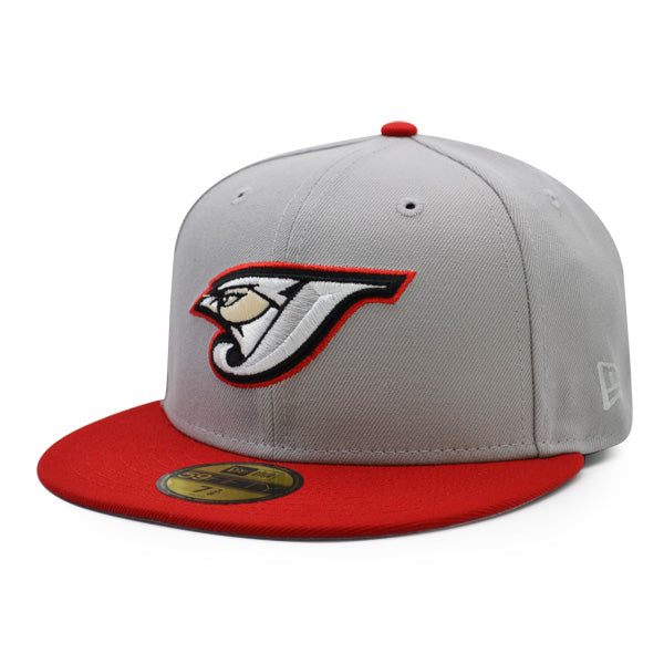 Toronto Blue Jays 30th ANNIVERSARY Exclusive New Era 59Fifty Fitted Hat - Gray/Scarlet