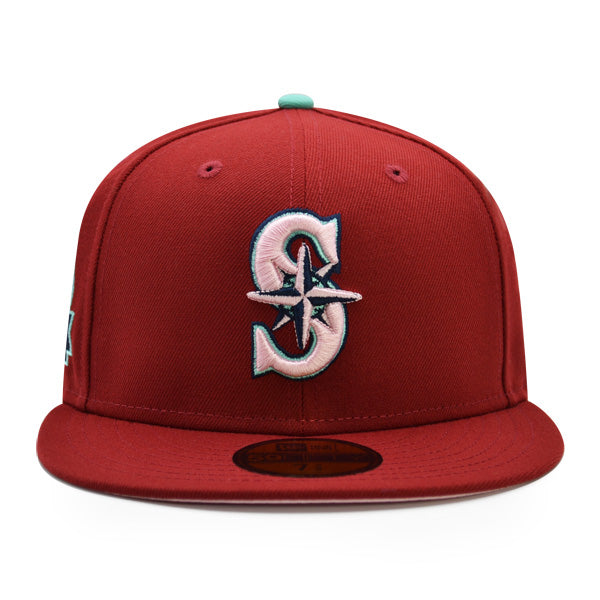 Seattle Mariners 30th ANNIVERSARY Exclusive New Era 59Fifty Fitted Hat - H Red/Pink UV