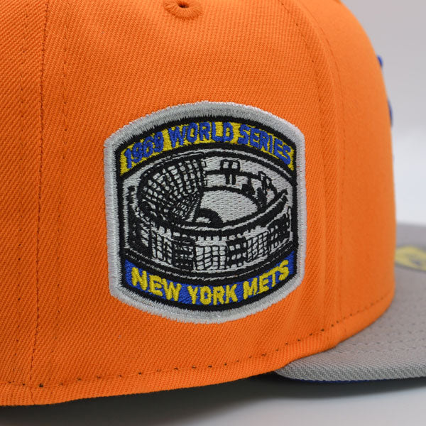 New York Mets 1969 WORLD SERIES Exclusive New Era 59Fifty Fitted Hat - Orange Pop/Gray